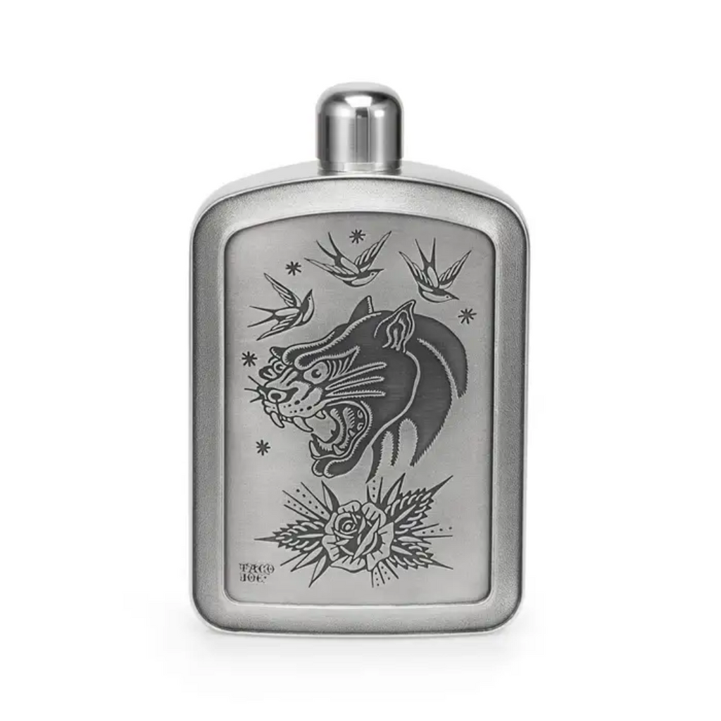 Royal Selangor INK Taco Joe Panther Hip Flask (15cL) (LE)