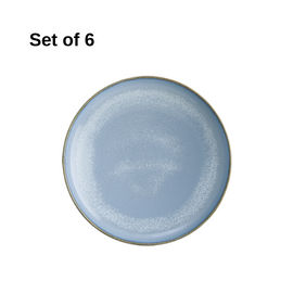 Bonna Sky Hygge pasta bowl 250x59mm porcelain in soft sky blue with reactive glaze, durable and microwave-safe, perfect for pasta, risotto, noodles, or hearty salads.