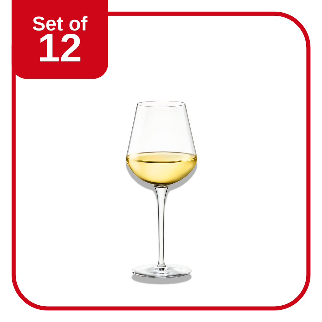 Bormioli Rocco Inalto Uno Small Wine Glass 380 ml set of 12 crystal glasses