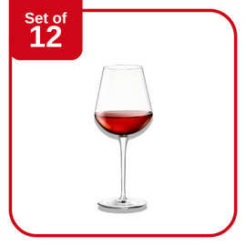 Bormioli Rocco Inalto Uno Large Wine Glass 555 ml set of 12 crystal wine glasses