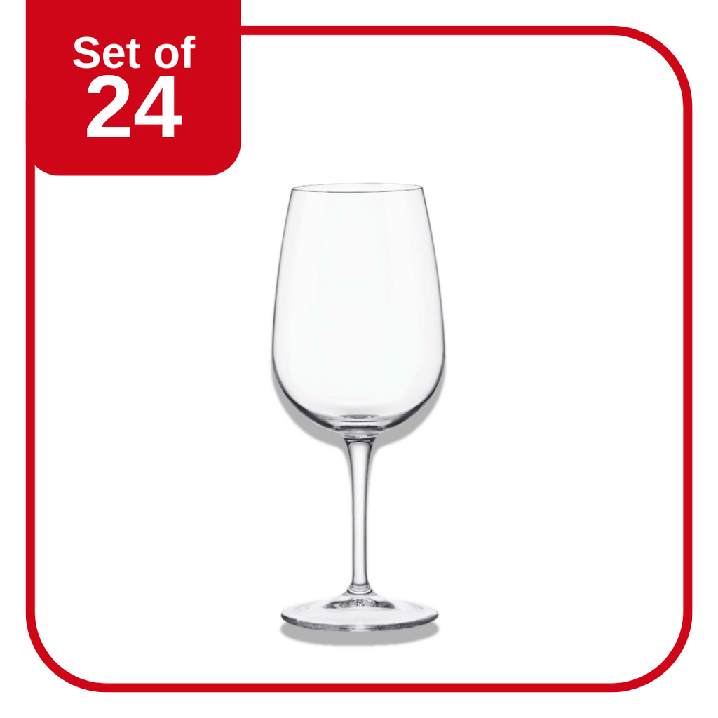 Bormioli Rocco Spazio Large Wine Glass 500 ml set of 24 retro glassware for wine and cocktails