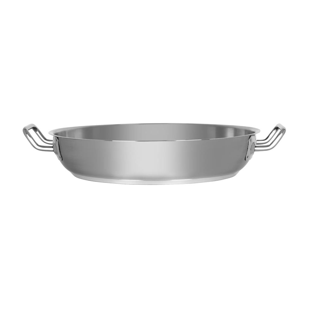 CHEF INOX ELITE PAELLA PAN NO LID18/10 360x70mm