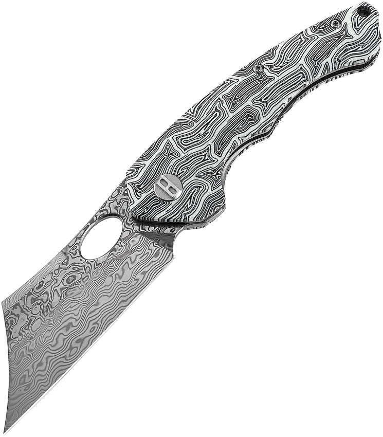 Bestech Knives Skirmish Linerlock Damascus