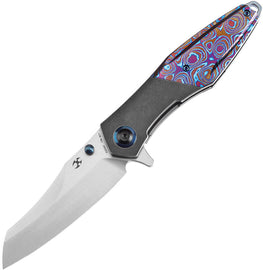 Kansept Knives Mistaken Framelock Timascus