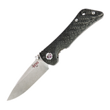 Carbon fiber handle SOUTHERN GRIND SPIDER MONKEY pocket knife with drop point blade