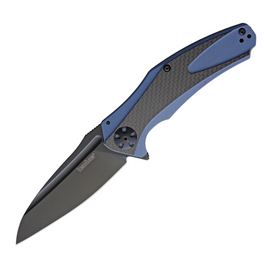 Kershaw Natrix XL Sub-Frame Lock CF Pocket Knife. Large, 3.75-inch black oxide coated blade for tough tasks. Durable G10 handle with carbon fiber inlay for secure grip. Extended tang and pocket clip for convenient everyday carry.