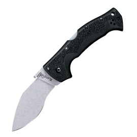 Cold Steel Rajah 3 Pocket Knife with a 3.5-inch stonewash finish AUS-10A stainless steel blade and black Griv-Ex handle.