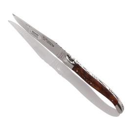 Traditional Laguiole En Aubrac 12cm Folding Pocket Knife with Amourette (Snakewood) Handle