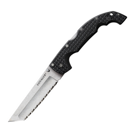 Pocket Knife  - The Cold Steel XL Voyager Lockback Tanto is a massive, dependable pocket knife. This beast features a 5.5" serrated tanto blade and G-10 handle.  Shop Now & Get Free Shipping!