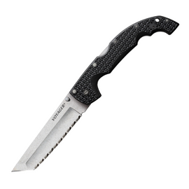 Pocket Knife - The Cold Steel XL Voyager Lockback Tanto is a massive, dependable pocket knife. This beast features a 5.5" serrated tanto blade and G-10 handle. Shop Now & Get Free Shipping!