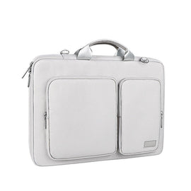 Thickened Polyester Laptop Bag - Fits 14.1-15.4 Inch Devices - Silver Gray