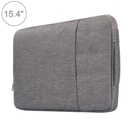 Universal Denim Laptop Bag for 15.4 Inch Notebooks - Fits Macbook Air / Pro - Portable & Stylish - 39.2x28.5x2cm - Grey