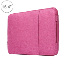 Universal Denim Laptop Bag for 15.4 Inch Notebooks - Fits Macbook Air / Pro - Portable & Stylish - 39.2x28.5x2cm - Magenta