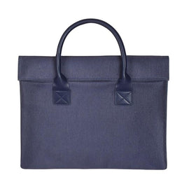 Universal 15.4 Soft Handle Laptop Bag for Macbook Samsung Sony Dell Alienware Chuwi Asus Hp - Portable & Wearable - Navy Blue