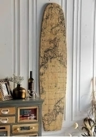 OLA HARDWOOD SURFBOARD WALL ART