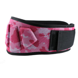 Size XS Pink Camouflage Camo Weightlifting Belt - EVA Nylon Gym Belt for Squats, Deadlifts & Lumbar Support