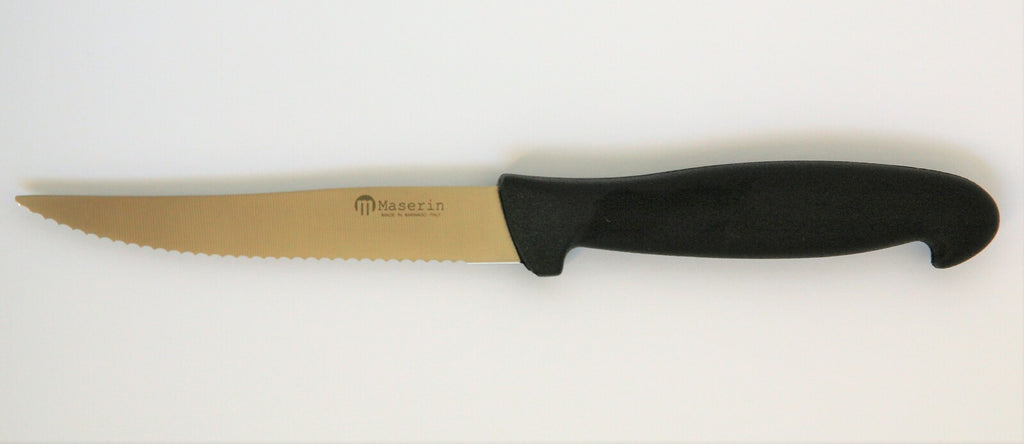 Steak Knife - Maserin Steak Knife 11cm Saw Santoprene Handle Set of 6 | King of Knives