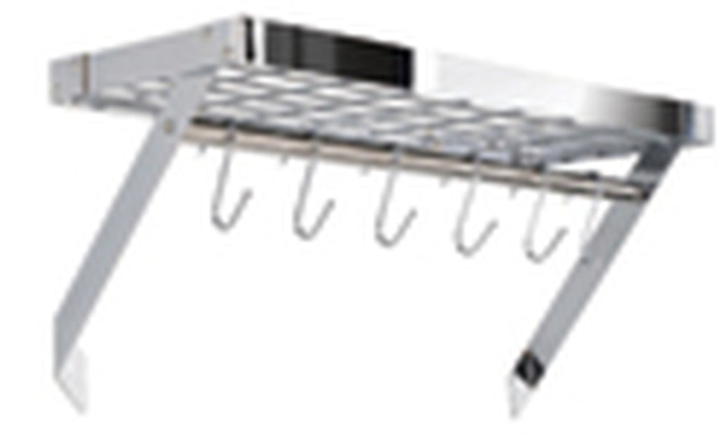 HAHN CHROME RECT WALL RACK