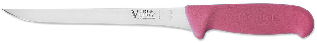 Victory Knives Straight Boning Knife Progrip Pink - 20cm