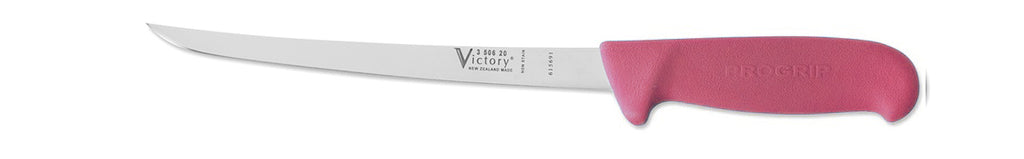 Victory Knives Narrow Filleting Knife Progrip Pink - 20cm
