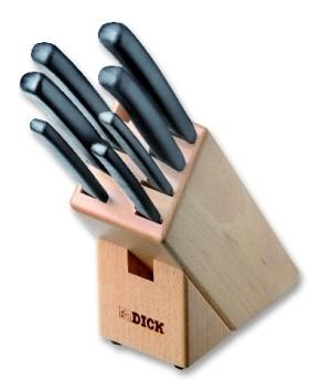 F.DICK PRO-DYNAMIC WOODEN KNIFE BLOCK, 7PCS