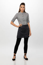 Chef Works Largo Half Bistro Apron- Charcoal