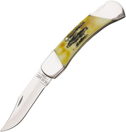 Bear & Son Lockback India Stag Bone | Sporting Knife | King of Knives