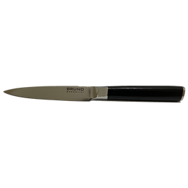 Bruno Barontini Damascus Steel 5 Inch Utility Knife with VG-10 steel blade and black G10 handle | King of Knives e-Store