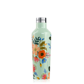 Corkcicle Rifle Paper Canteen 475ml - Mint Lively Floral | King of Knives Australia