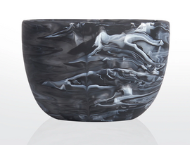 Nashi Everyday Medium Deep Bowl - Black Swirl