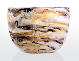 Nashi Everyday Medium Deep Bowl - Mocha Swirl