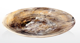 Nashi Everyday Large Platter 39 x 3 - Mocha Swirl