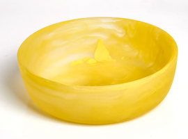 Nashi Signature Round Bowl Small - Yellow Swirl