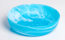 Nashi Signature Round Bowl Small - Aqua Swirl