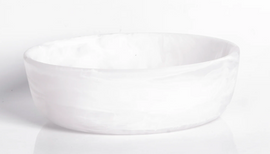 Nashi Signature Round Bowl Small - White Swirl