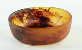 Nashi Signature Round Bowl Small - Tortoise Swirl