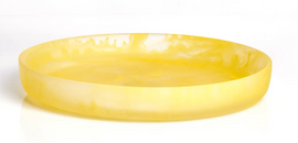 Nashi Signature Round Platter Medium - Yellow Swirl