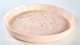 Nashi Signature Round Platter Medium - Blush Swirl