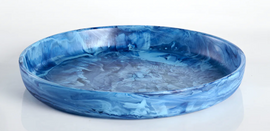 Nashi Signature Round Platter Medium - Denim Swirl