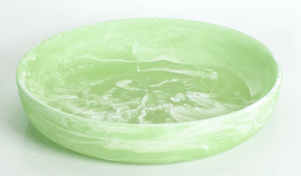 Nashi Signature Round Platter Small - Mint Swirl