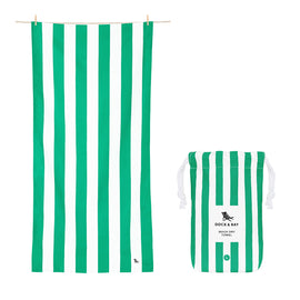 Dock & Bay Beach Towel Cabana Collection L - Cancun Green