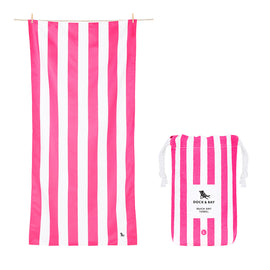 Dock & Bay Beach Towel Cabana Collection L - Phi Phi Pink