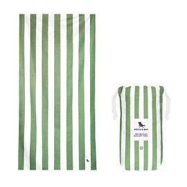 Dock & Bay Beach Towel Cabana Collection XL - Cayman Olive