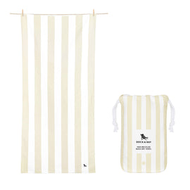 Dock & Bay Beach Towel Cabana Light Collection L - Bora Bora Beige