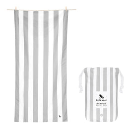 Dock & Bay Beach Towel Cabana Light Collection L - Goa Grey