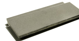 EZE-LAP diamond 50x150x6mm on steel plate. Fine