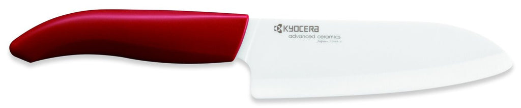 Kyocera Santoku Knife 14cm Blade - Red
