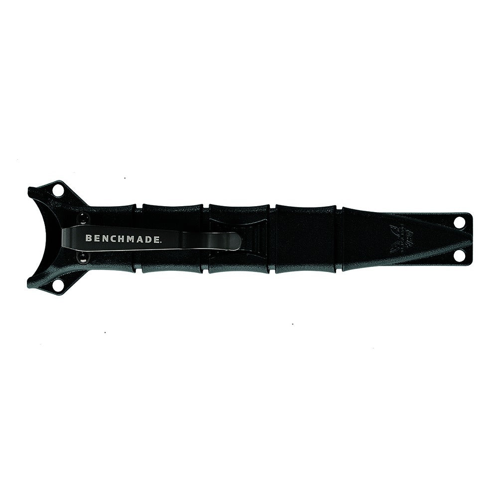 Black replacement sheath for Benchmade knives with the brand logo visible on the side.