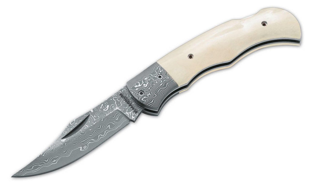 MAGNUM BY BOKER Damascus Bone Folding Knife