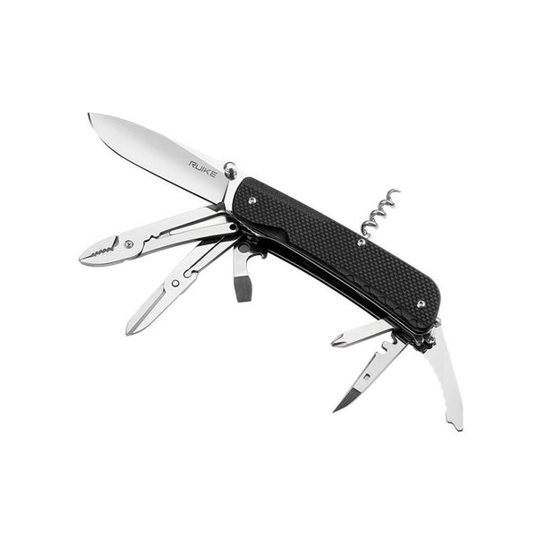 RUIKE KNIVES LD41B Black MultiFunction Folding Knife RKLD41B King
